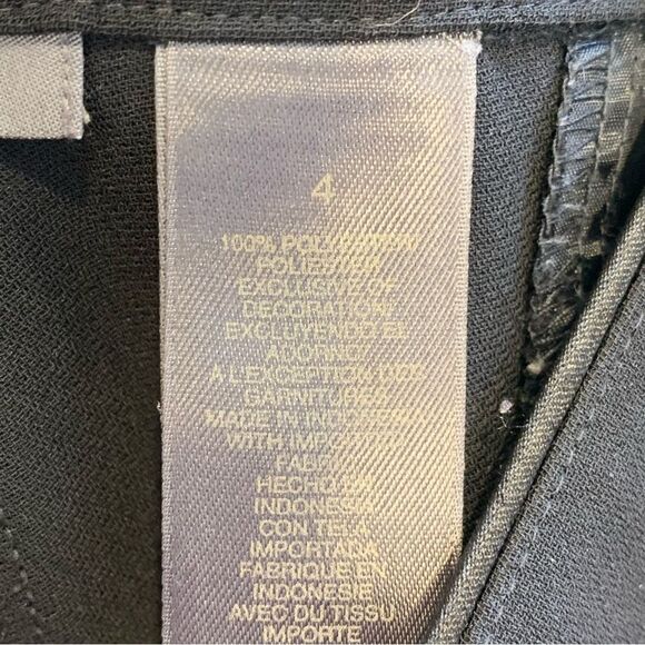 Liz Claiborne Audra Black Pants Flare Leg Size 4 - Picture 8 of 11